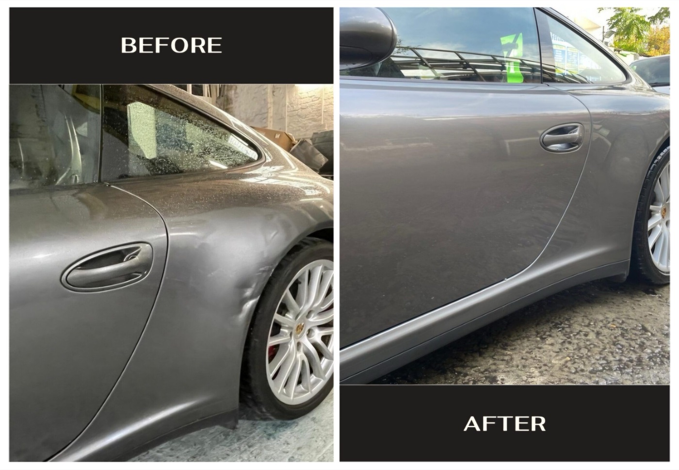A car fully restored to its best condition by Kensons Garage